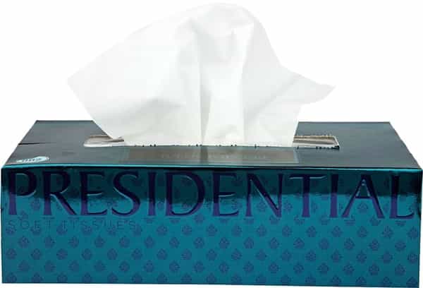 Presidential Navi Tissue Paper Box ( Pack Of 2 ) - 200 Tissues