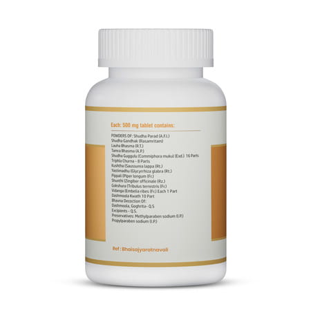 Jeena Sikho Shirsholadi Vajra Ras Ayurvedic Care For Headache | Herbal Headache Relief 60 Tablets