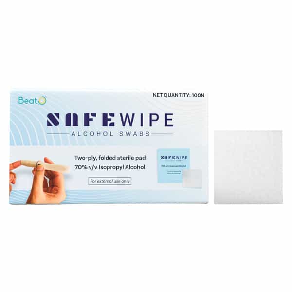 Beato Safe Wipe 100 Alcohol Swabs In Box