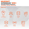 Wildcraft Supermask W95+ Reusable Outdoor Respirator Mask Anti-Bacterial Anti-Pollution L Blue