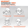 Wildcraft Supermask W95+ Reusable Outdoor Respirator Mask Anti-Bacterial Anti-Pollution L Blue