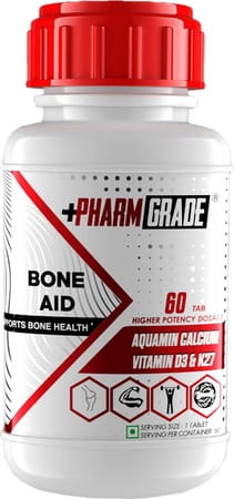 Pharmgrade Calcium Bone Aid For Strong Bones And Teeth With 72 Trace Minerals 60 Tablet