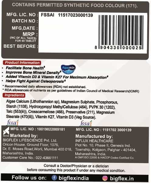 Pharmgrade Calcium Bone Aid For Strong Bones And Teeth With 72 Trace Minerals 60 Tablet