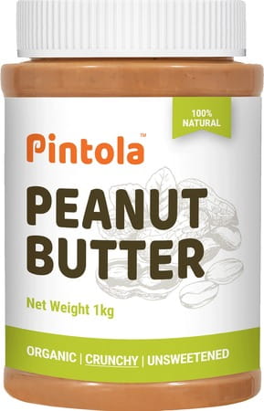 Pintola Organic Crunchy Peanut Butter 1kg Jar