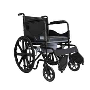Everactiv 2 In 1 Foldable Wheelchair For Regular & Commode Use