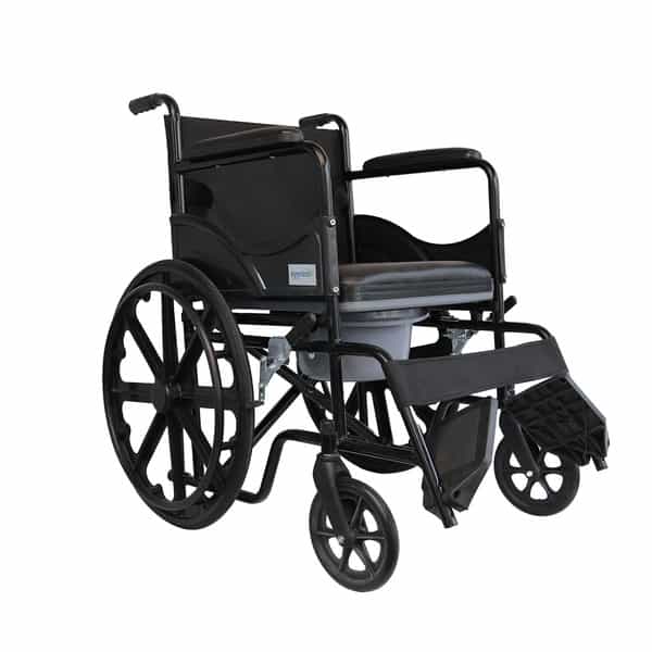 Everactiv 2 In 1 Foldable Wheelchair For Regular & Commode Use
