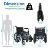 Everactiv 2 In 1 Foldable Wheelchair For Regular & Commode Use