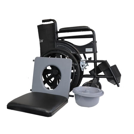 Everactiv 2 In 1 Foldable Wheelchair For Regular & Commode Use