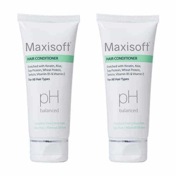 Maxisoft Hair Conditioner | For All Hair Types | Tube | 100 Ml | Pack Of 4