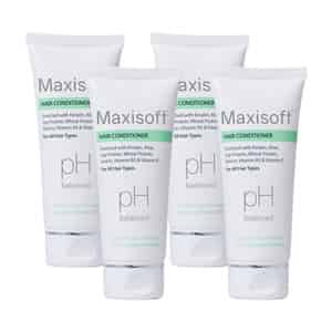 Maxisoft Hair Conditioner | For All Hair Types | Tube | 100 Ml | Pack Of 4