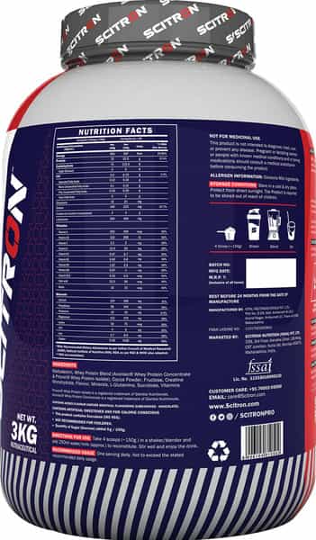 Scitron Essential Whey Protein (24G Protein | 5G Bcaas | Post-Workout) - 2Kg (Pineapple Delight)