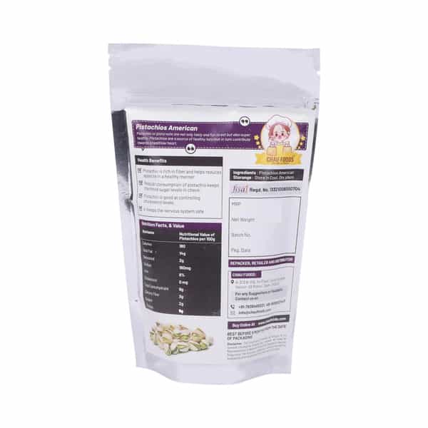 Chau Foods Pistachios American/ Pista American (500Gm)