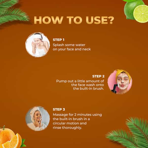 Otrix Vitamin-C Foaming Face Wash With Built-In Face Brush