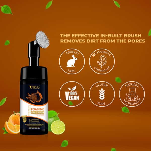 Otrix Vitamin-C Foaming Face Wash With Built-In Face Brush