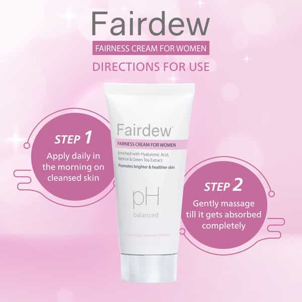 Fairdew Fairness Cream For Women 50 Gm | With Mulberry | Reduces Tan (Pack Of 2)