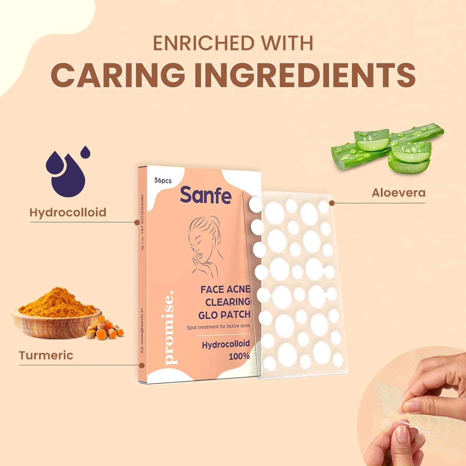 Buy SANFE PROMISE FACE ACNE PATCH PACK OF 36 PIMPLE HEALING PATCH