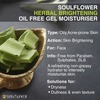 Soulflower Herbal Tea Tree & Aloevera Brightening Oil Free Gel Moisturizer - 100ml