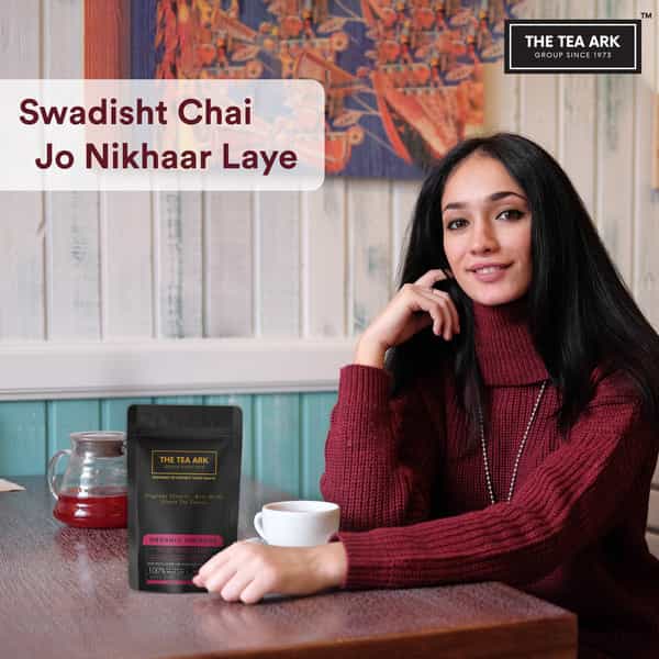 The Tea Ark Hibiscus Tea Leaves (50G) Pouch | Whole Leaf Blend (25 Servings)