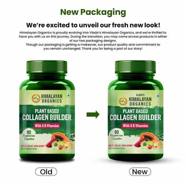Vlado's Himalayan Organics Plant Based Collagen Builder- 90 Veg Capsules