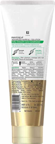Pantene Advanced Hair Fall Solution Silky Smooth Care Conditioner - 200Ml
