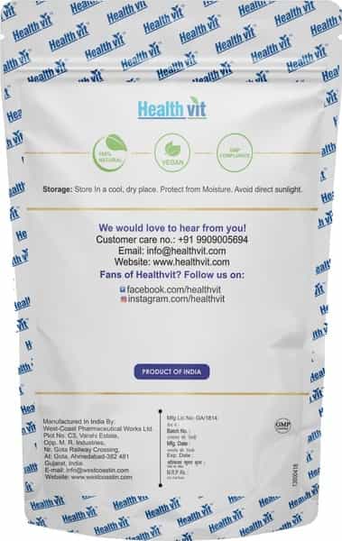 Healthvit Natural Shatavari Health Supplement Powder (Asparagus Sarmentosus) Packet Of 100 G