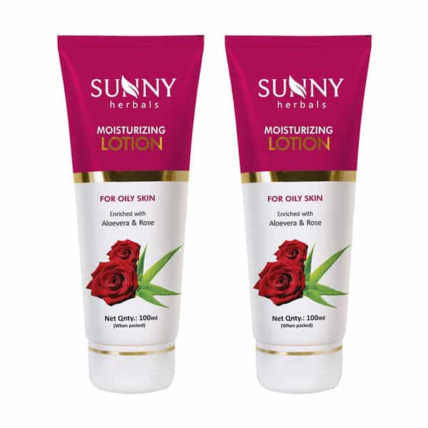 Sunny Herbals Moisturizing Lotion With Aloevera & Rose 150 Ml