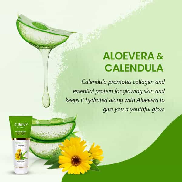 Sunny Herbals Moisturizing Lotion With Aloevera & Rose 150 Ml