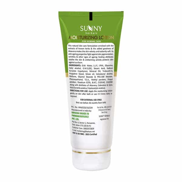 Sunny Herbals Moisturizing Lotion With Aloevera & Rose 150 Ml