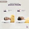 Betterhood Pack Of 2 White Memory Foam Ergonomic Contour Cervical Sleep Pillow