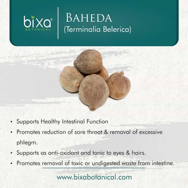 Bixa Botanical Baheda Powder -Supports Healthy Intestinal Function | Eyes & Hair Tonic(200G)