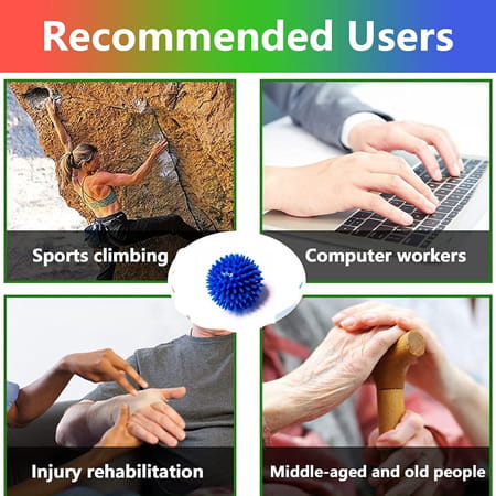 Healthtrek Acupressure Spiky Massage Ball (Pack Of 1 | Blue)