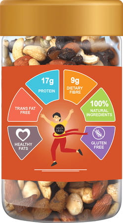Heka Bites All Day Fruit & Nut Mix (Pack Of 1) | Healthy Snacks | Super Snacks
