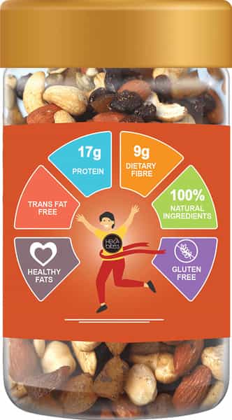 Heka Bites All Day Fruit & Nut Mix (Pack Of 1) | Healthy Snacks | Super Snacks
