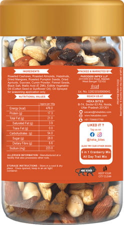 Heka Bites All Day Fruit & Nut Mix (pack Of 1) | Healthy Snacks | Super Snacks