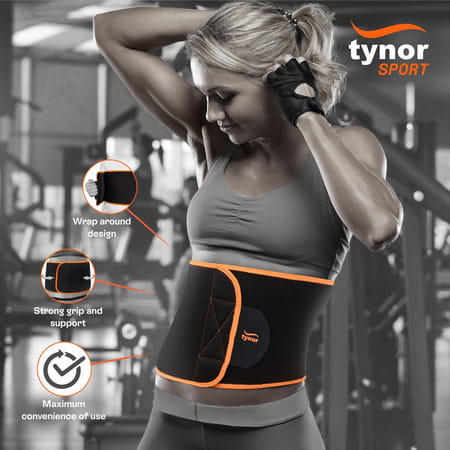 Tynor Abs Support (Neo) Black & Orange Universal 1 Unit