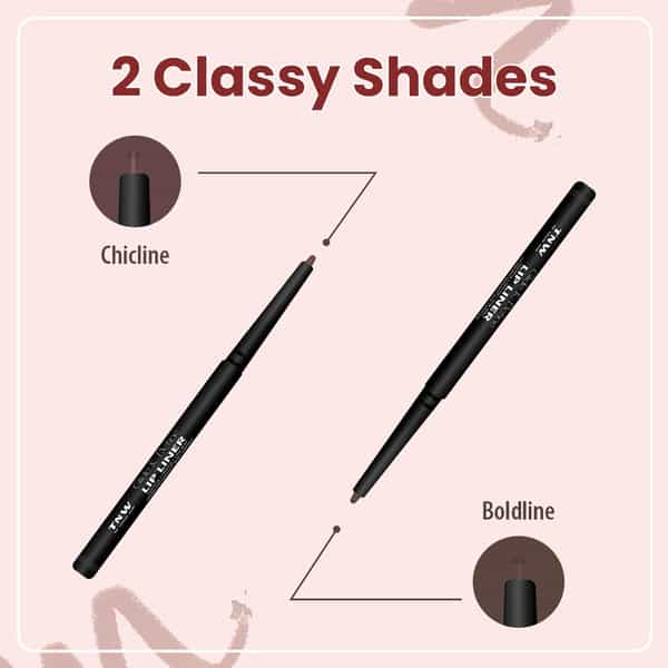 Tnw The Natural Wash Glide & Shine Lip Liner Chicline 01 | Hydrating & Longlasting 0.35 Gm