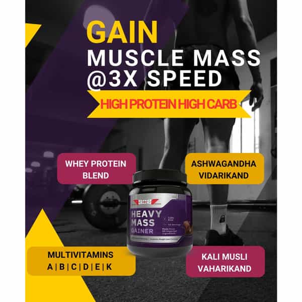 Sos Nutrition High Protein Heavy Mass Gainer Herbs Multivitamins Chocolate