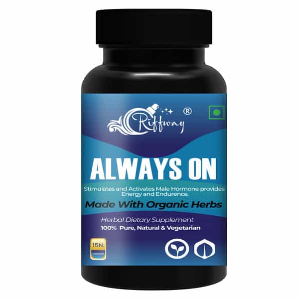 Always On Health Wellness Energy Capsule For Men For Strength & Power 100% Ayurvedic (15 Capsules)