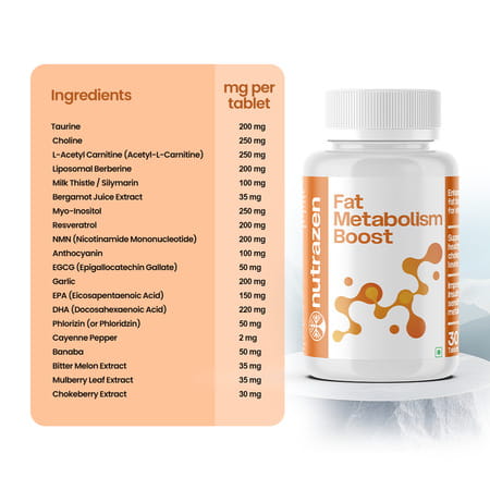 Nutrazen Fat Metabolism Boost - 30n