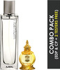 Ajmal Titanium Edp 100Ml Perfume For Men And Mukhallat Al Wafa Cp Attar 12Ml For Unisex