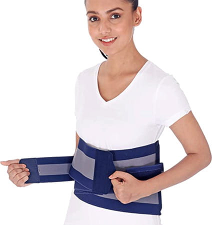 Beatxp Blue Color Lumbo-Sacral Suport Belt|Anatomical Fit|Skin Friendly|Pain Reliever (Xxl)