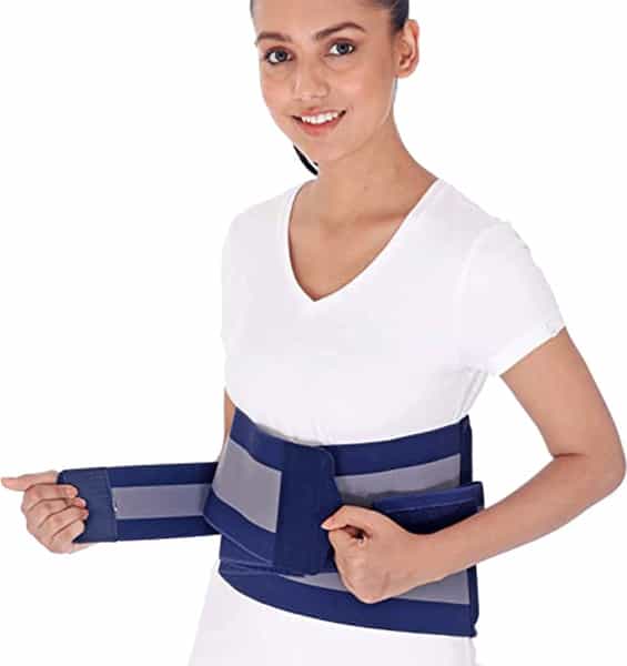 Beatxp Blue Color Lumbo-Sacral Suport Belt|Anatomical Fit|Skin Friendly|Pain Reliever (Xxl)
