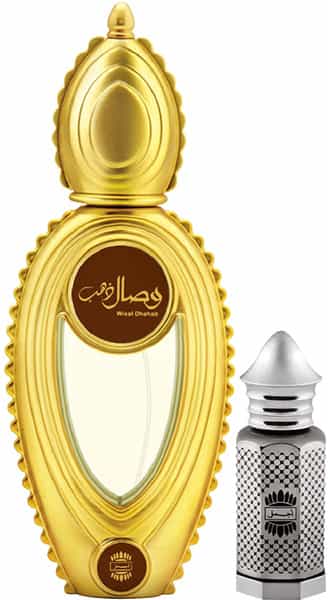Ajmal Wisal Dhahab Edp 50Ml Perfume For Men And Asher Cp Oil Alcohol-Free Attar 12Ml For Unisex