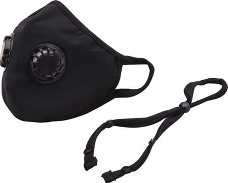 Advind Healthcare Smog Guard N99 Mask With Two Valves (Medium Black)