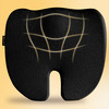 Betterhood Black Memory Foam Ergonomic Coccyx Seat Cushion For Chair