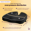 Betterhood Black Memory Foam Ergonomic Coccyx Seat Cushion For Chair