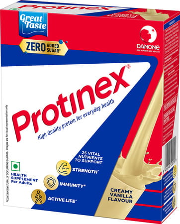 Protinex Health Supplement And Nutritional Protein Mix For Adults Creamy Vanilla Flavour Box 200 Gm