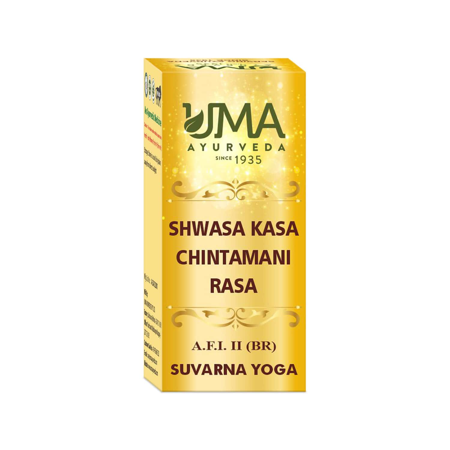 Uma Ayurveda Shwas Kas Chintamani Ras Ayurvedic Tablets 10 Tab