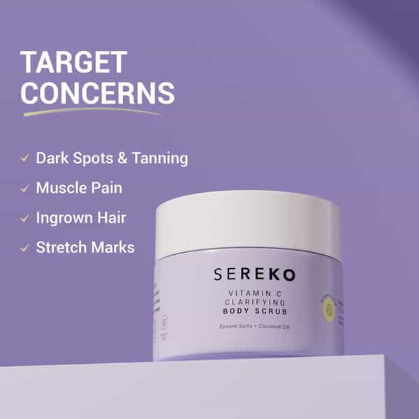 Sereko Clarifying Body Scrub With Vitamin C & Epsom Salts Scrub 100 G