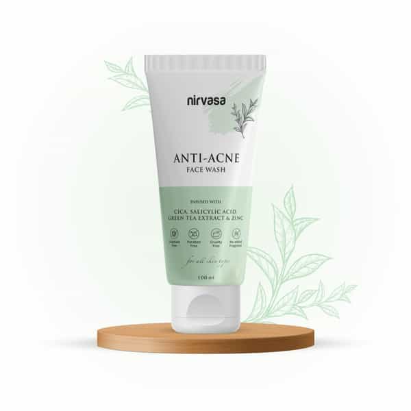 Nirvasa Anti - Acne With Salicylic Acid & Green Tea Extract | Anti - Acne Face Wash (100 Ml)